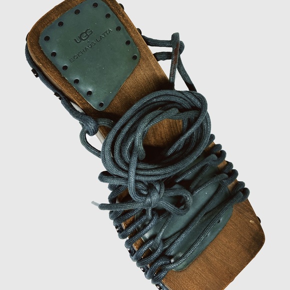 UGG × Eckhaus Latta Lace‑On‑Lace sandals - Picture 2 of 3